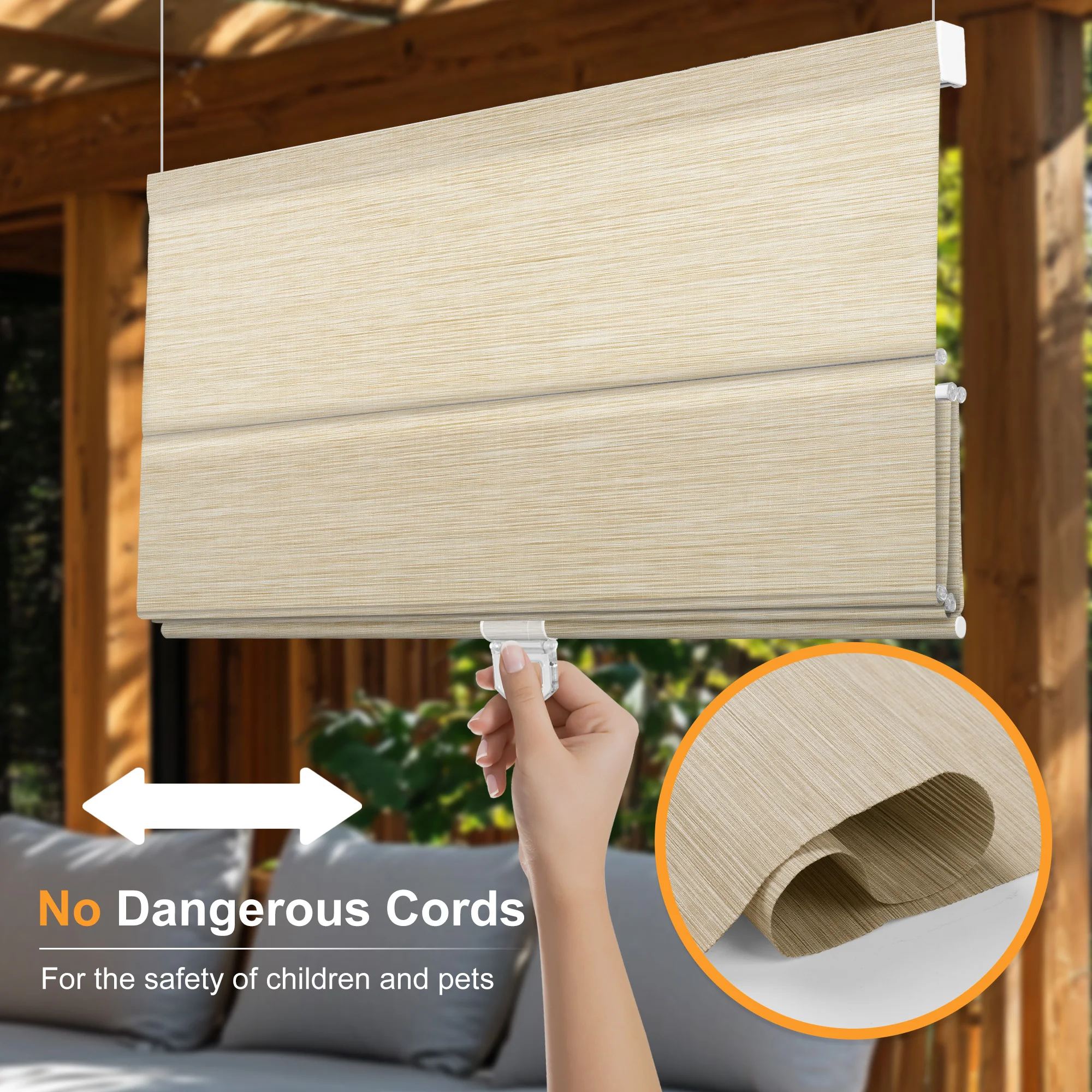 Natürliche Gewebte Jute-Raffro – Linen Roller Blind Bewertung und Preis