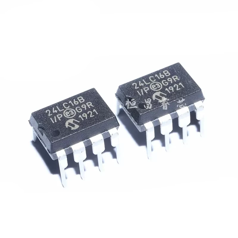 5PCS  24LC16B-I-P 24LC16B new original 16Kbit DIP8 2K EEPROM memory