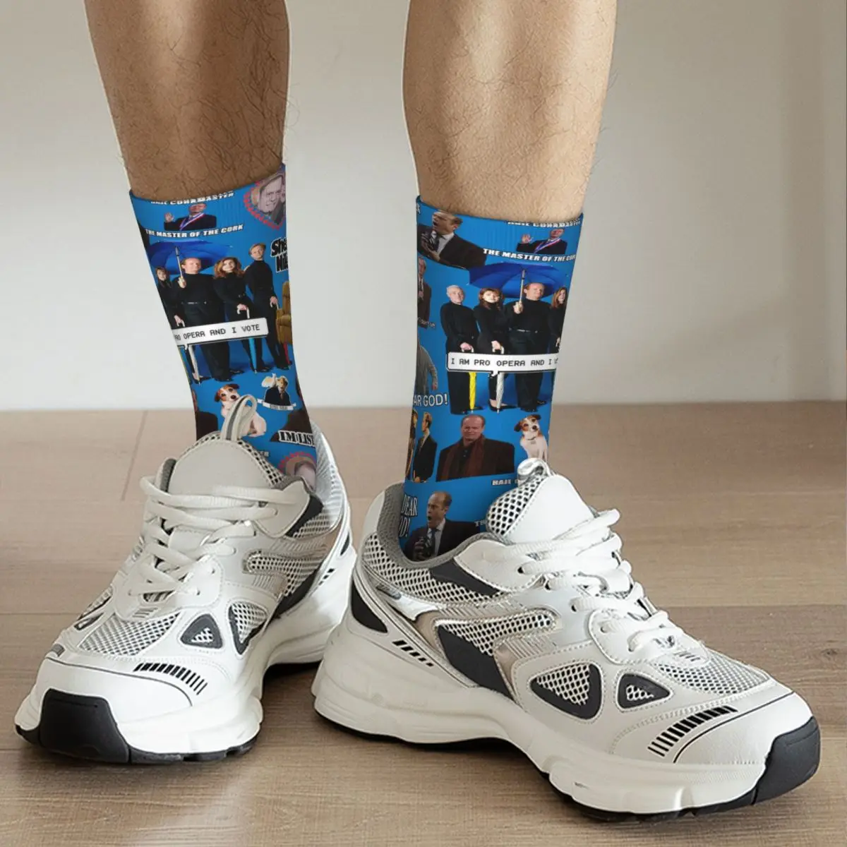 Frasier Socks Harajuku Super Soft Stockings All Season Long Socks Accessories for Man's Woman's Gifts