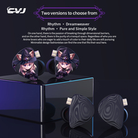 New CVJ Nightelf in ear earphones Dual-channel three-unit 3.5mm metal plug earphone with silver-plated wire rod