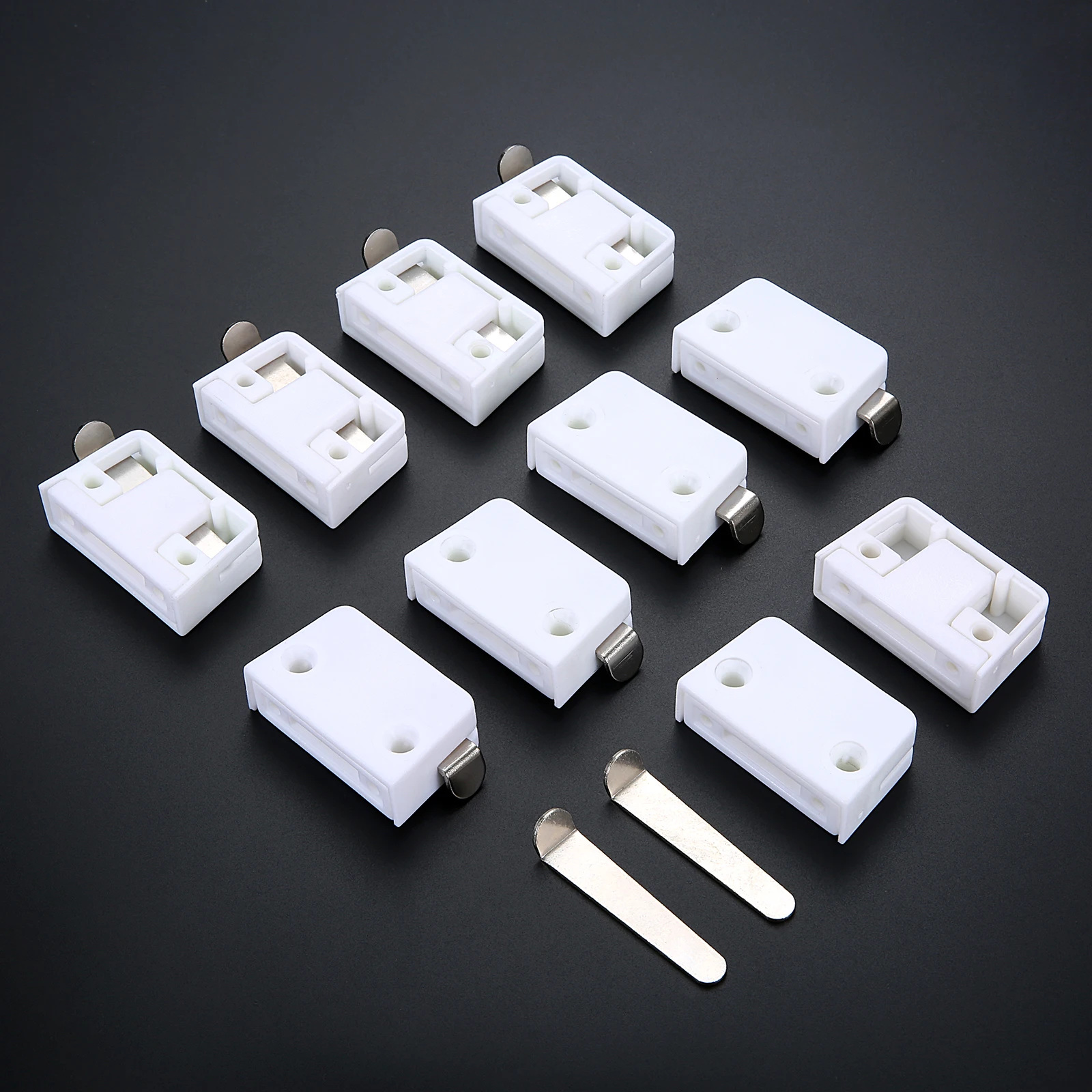 

30 Pcs Book Table Wardrobe Hanging Code Hidden Wall Cabinet Dowel Connector Furniture Connection Corner Hanging Fittings White