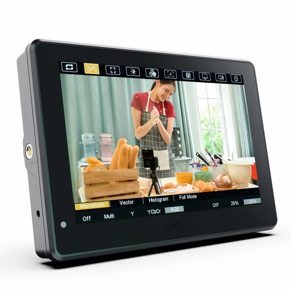 

HT7S Capacitive Touch Screen 7 Inch 4K MMonitor 2000 Nits High Brightness HD SDI MMonitor For SDI Video Ca mera