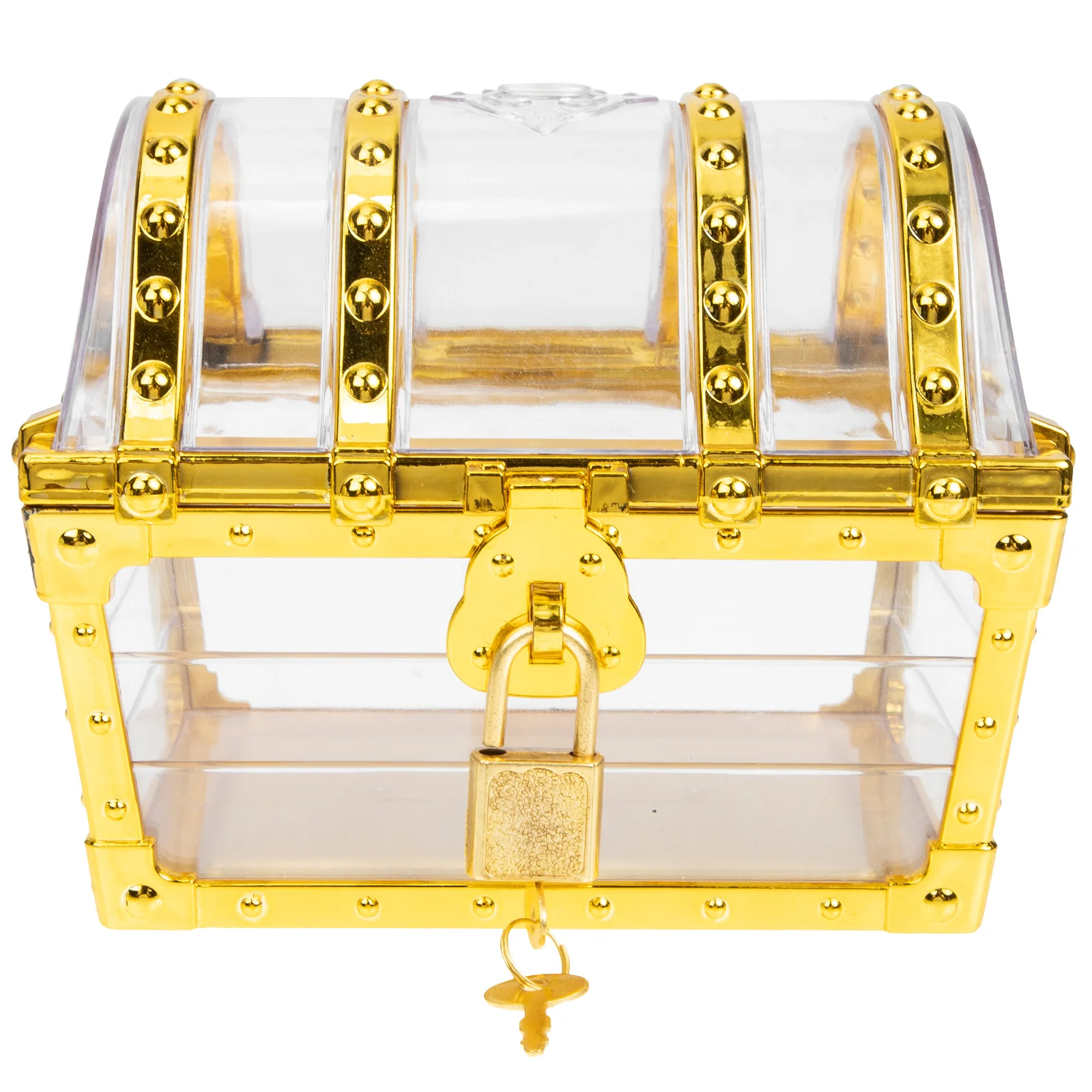 Compact Treasure Box Chest Souvenir Vintage Pirate Plastic Lightweight