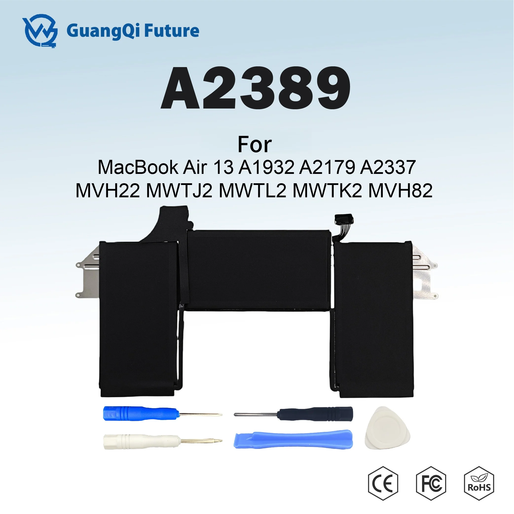 

A2389 49.9Wh Laptop Battery For MacBook Air 13" A2337 2020 2021 EMC3302 A2337 EMC3598 MGN63LL MGN73LL MWTJ2 49.9WH