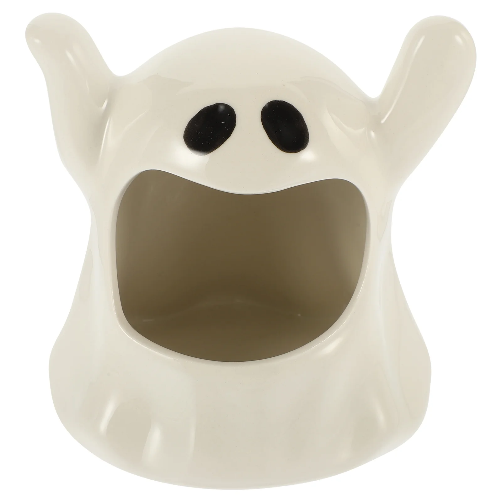 

Halloween Ceramic Ghost Holder Mysterious Store Decor Gift Halloween Holder Ghost Candleholder