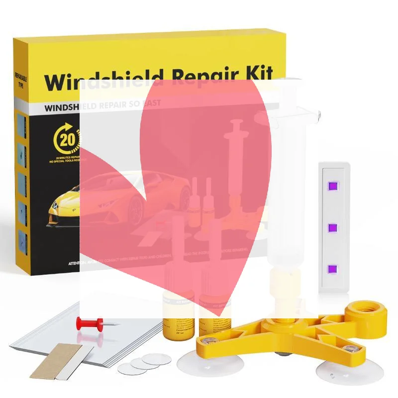 Car Windshield Repair Kit Professional Grade DIY Glue Tool Fix Scratches Cracks  for Daily Auto Maintenance Home Use