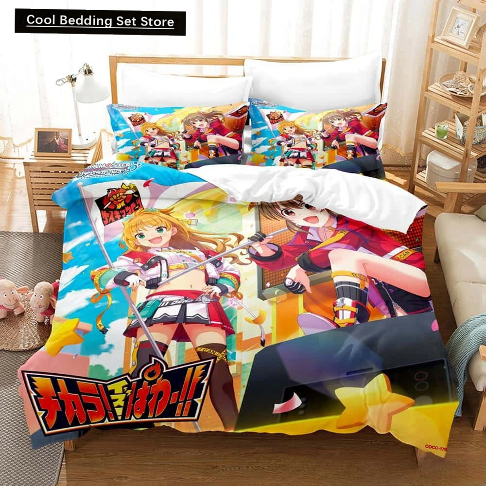 

THE iDOLM@STER Cinderella Girls Starlight Stage Bedding Set 3D Printed Anime three-piece set Adult Kid Bedroom Duvet cover Sets