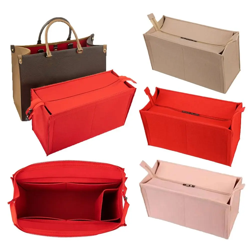 Durable Felt Handbag Insert Bag Storage Organization Internal Bag Bag Support Portable Bag Organiser for For LV Onthego