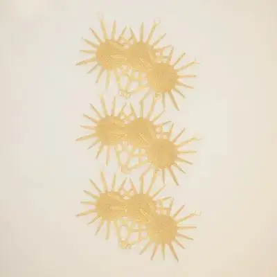 50Pcs Sunflower Jewelry Pendant Charms Creative DIY Craft Accessories for Necklace Bracelet Keyring Scrapbook Decoration