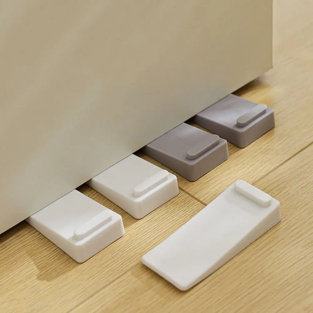

2Pcs New Safety Mute Door Stopper PVC Non-slip Door Stop Block Wedge Anti-collision Impact Stopper Home Offices