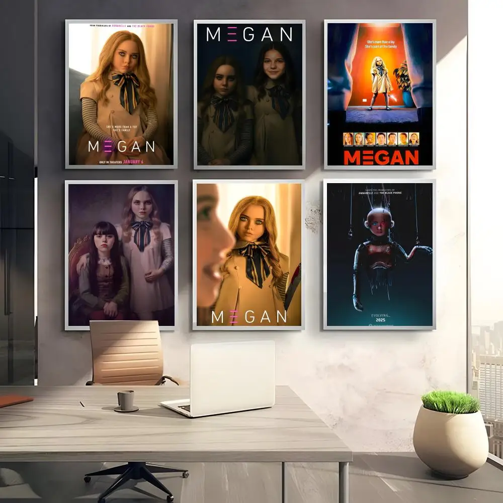 movie thrilling M-M3GAN 2.0 Poster HD art sticky wall waterproof home bedroom bar aesthetic decoration