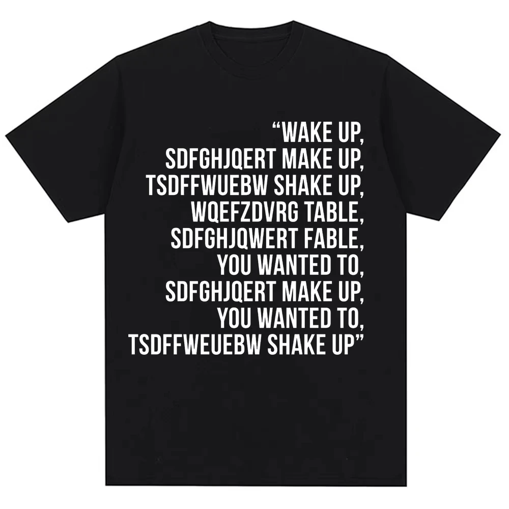 Wake Up System of A Down Chop Suey T Shirts Men Women Fashion Rock Band Hip Hop Vintage T-shirt Oversized Casual Cotton T Shirts