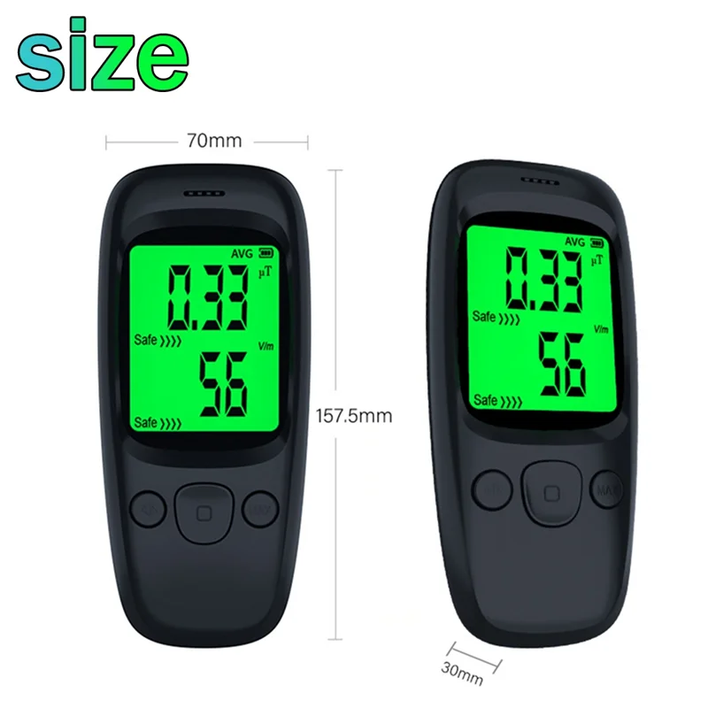 超強力電磁波放射線テスター、多機能ハンドヘルドデジタルLCD