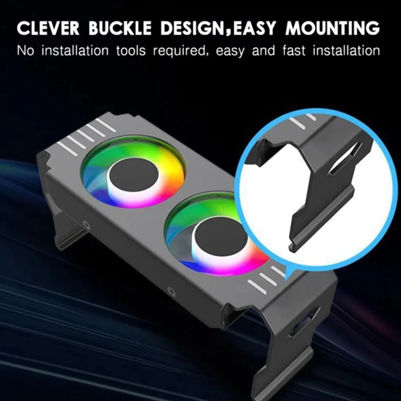 Computer RAM Speicher modul Kühler PC DDR4 DDR5 Overlock Dual Argb Sync PWM Lüfter Aluminium RGB Kühler Kühler einfach zu bedienen