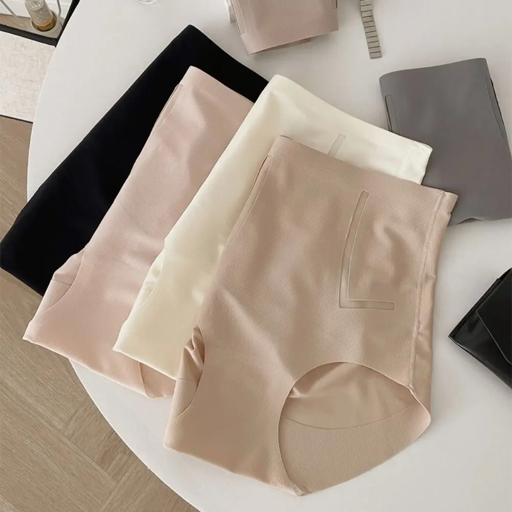 Mutandine modellanti in seta di ghiaccio da donna a vita alta in cotone con cavallo dopo il parto Intimo invisibile Intimo senza cuciture femminile