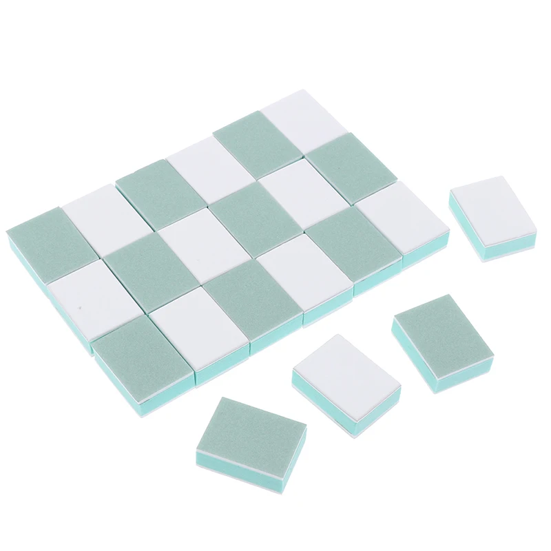 50 Uds bloque amortiguador de uñas grano arte de uñas lijado esmalte UV Gel limas pulidoras brillantes