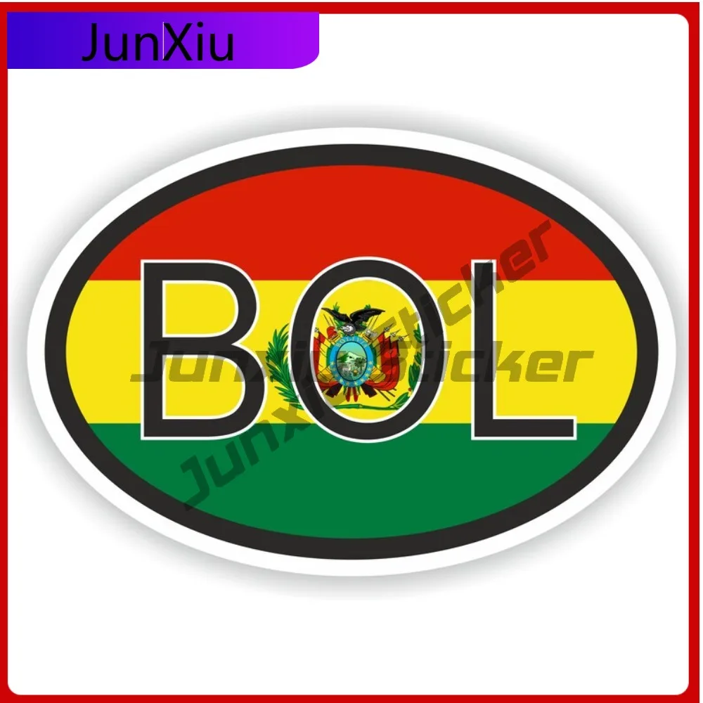

Bolivia Country Code Bol Oval Sticker With National Flag Badge Sticker Outdoor Decal Rv Decals And Stickers For Car Personalized