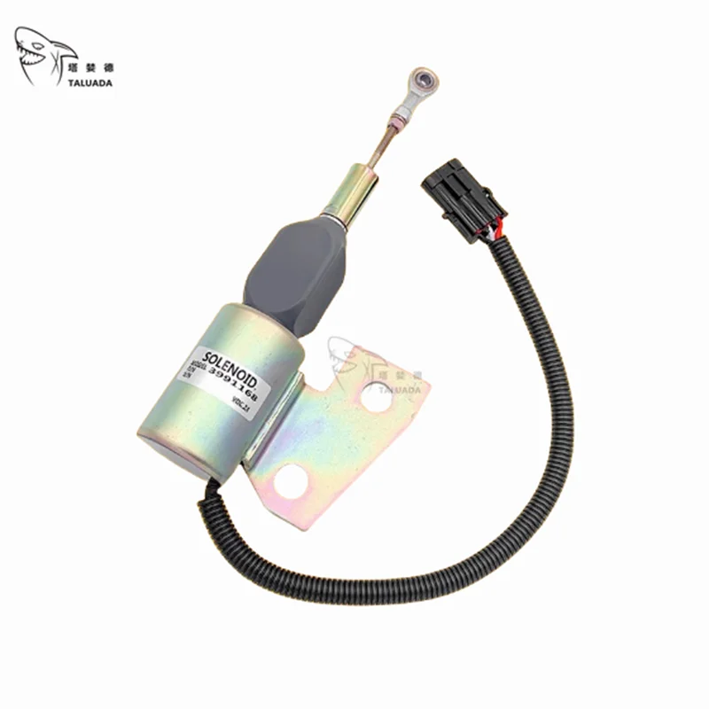 

For Cummins Hyund R130 150 Liugong LG225 LG915 Flameout Solenoid Valve Excavator Parts 3991167 3991168