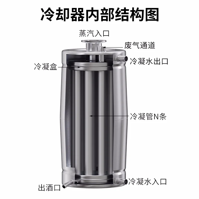 30 Liters Electric Heating  Home-use Small Brewing Machine Equipment,  Automatic Fermentation and Distillation Machine