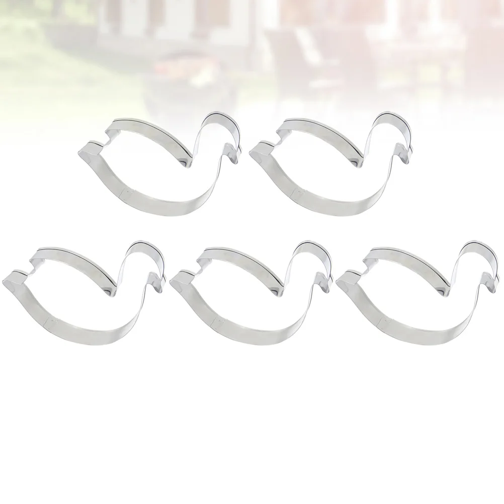 

5pcs Stainless Steel Mold Biscuit Cookie Tool Alpaca Shape Baking Fondant Swan Cake Decorator Vegetable for Birthday