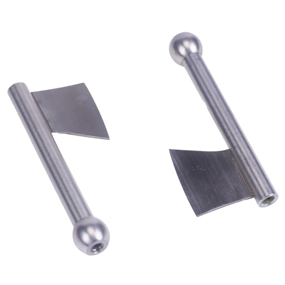 

64mm Flagpole Shaped Metal Hollow Straw Portable Compact Smoking Accessory