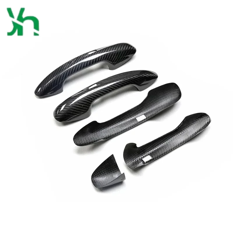 مقبض الباب غطاء جاف ألياف الكربون ل Merdeces-Benz W205 W222 W257 W213 W238 W177 W118 X247 الخارجي