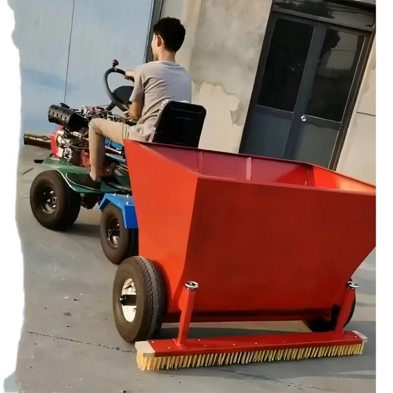 Ride On Automatic Sand Filling and Grass Grooming Machine High Efficient Sand Spreading Machine for Lawn