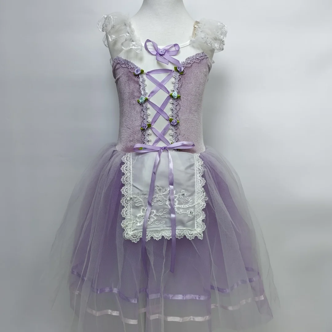 

Purple Long Ballet Dress Girls Adult Women Kids Ballet Dress Long Modern Dance Costume Swan Dance Performance Dance Party Dress