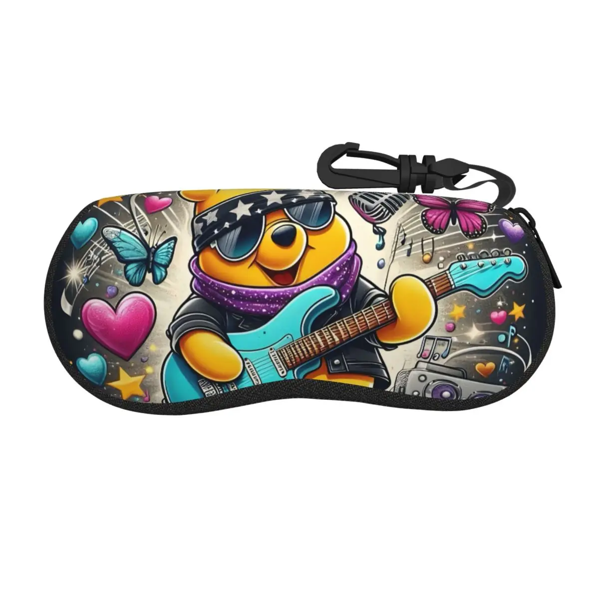 

Custom Winnie The Pooh Sunglasses Soft Case Neoprene Zipper Cartoon Cute Shell Eyeglass Case Protective Box For Glasses