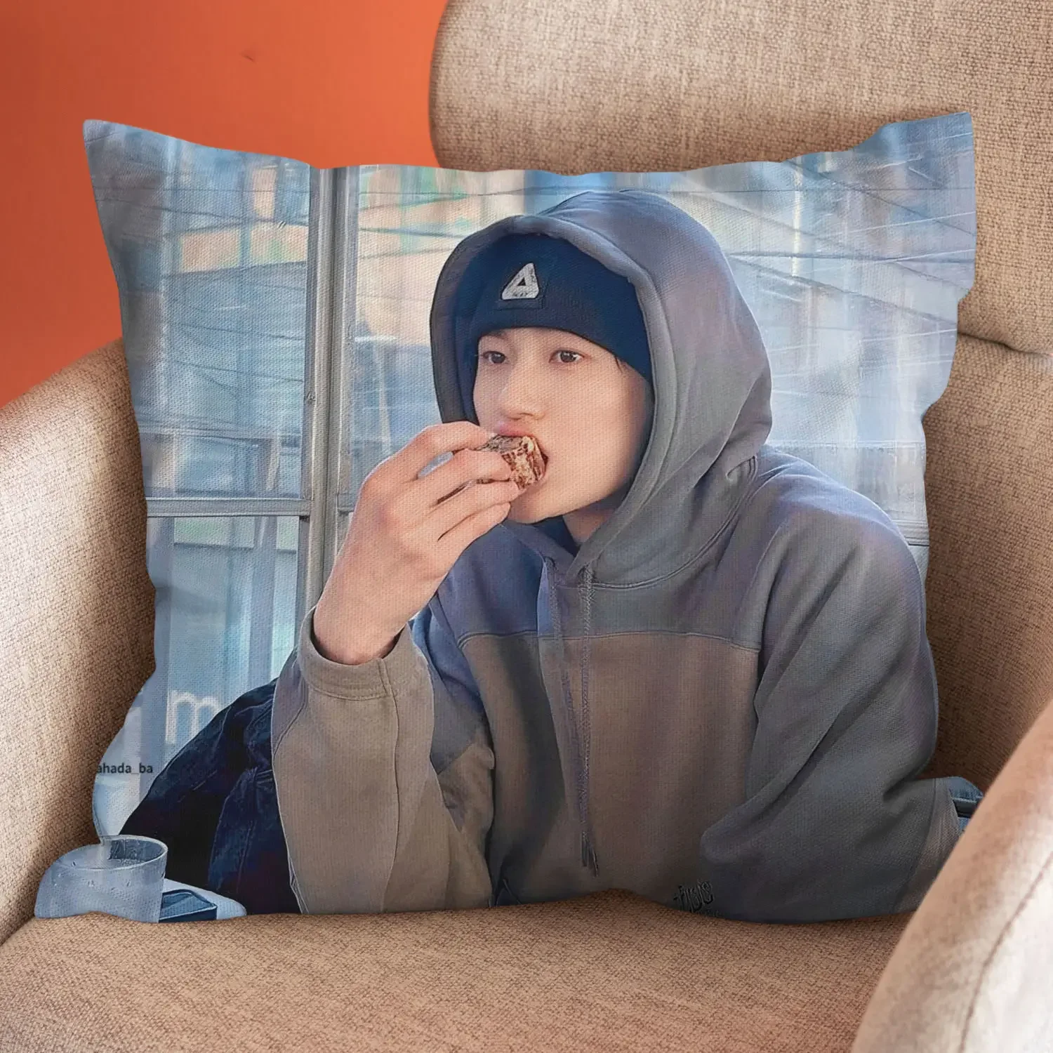 Byeon Wooseok Same Style Pillowcase One Sided Celebrity Photo Loverly Peripheral Birthday Gift Pillowcover