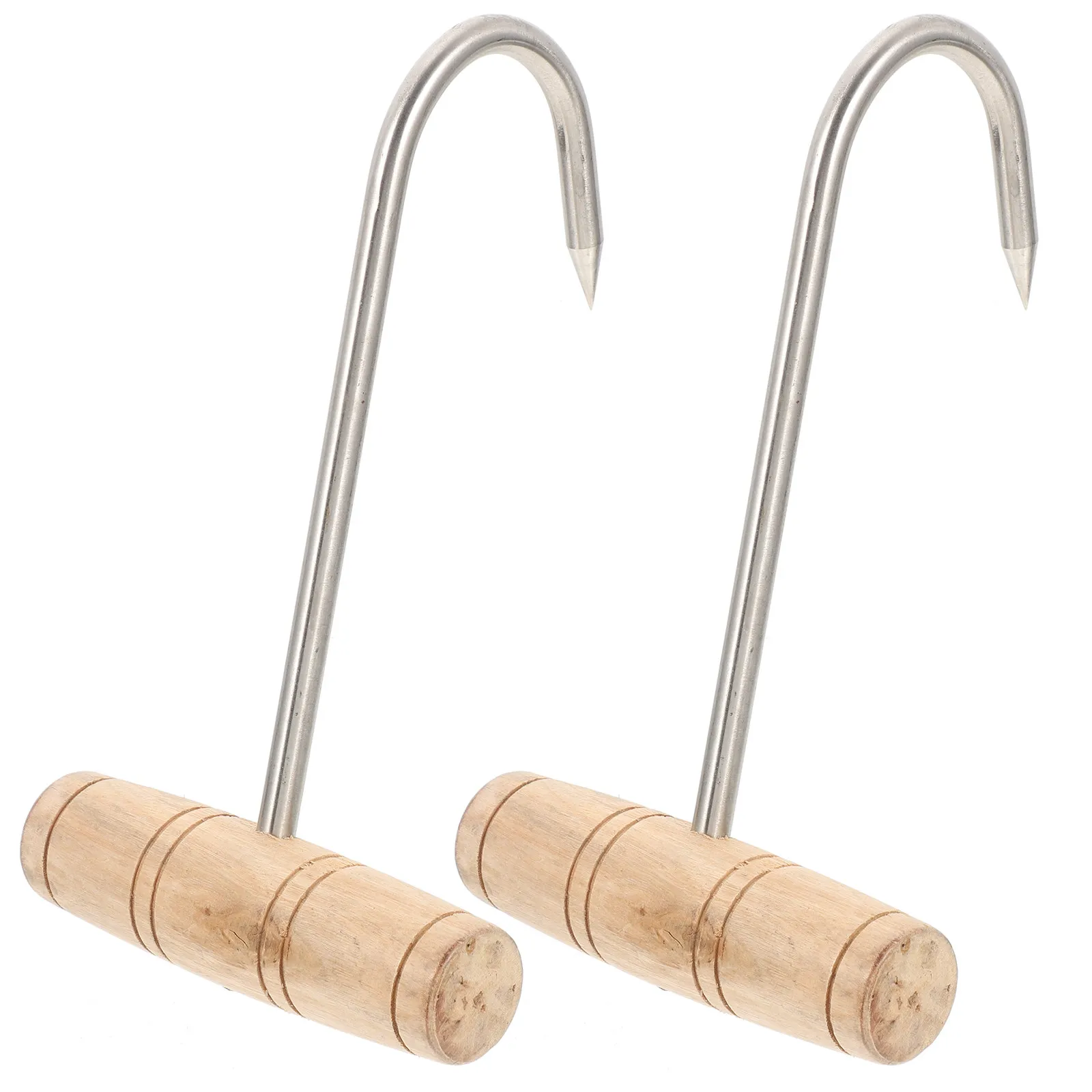 

Комплект из 2 крюков для мяса из нержавеющей стали, сверхпрочные, для мясопереработки, разделки, гриля, копчения, сушки, для охотников и кухни