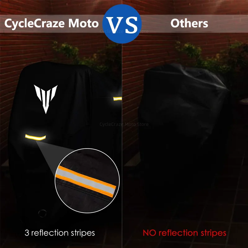 Motorcycle Cover Waterproof Outdoor Scooter UV Protector Dust Rain Cover For YAMAHA MT01 MT09 MT07 MT10 MT03 MT 09 07 03 10