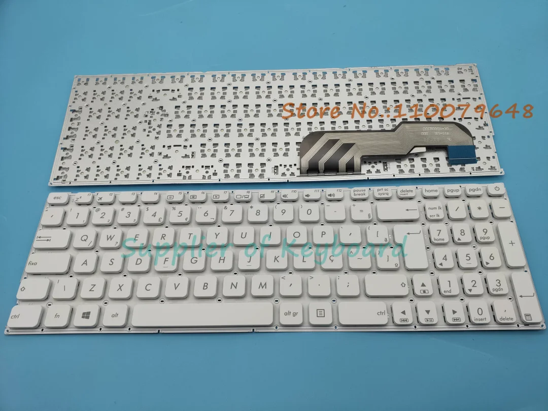 New Brazilian Portuguese Keyboard For ASUS R541 R541S R541SA R541SC R541U R541UA R541UV VM591U VM591UV White/Black