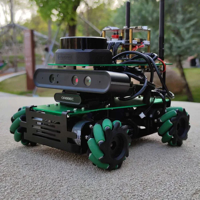 Raspberry Pi 4B ROSMASTER X3 ROS2 Robot with Mecanum Wheel Autonomous Driving Unmanned Car LiDAR Mapping Navigation