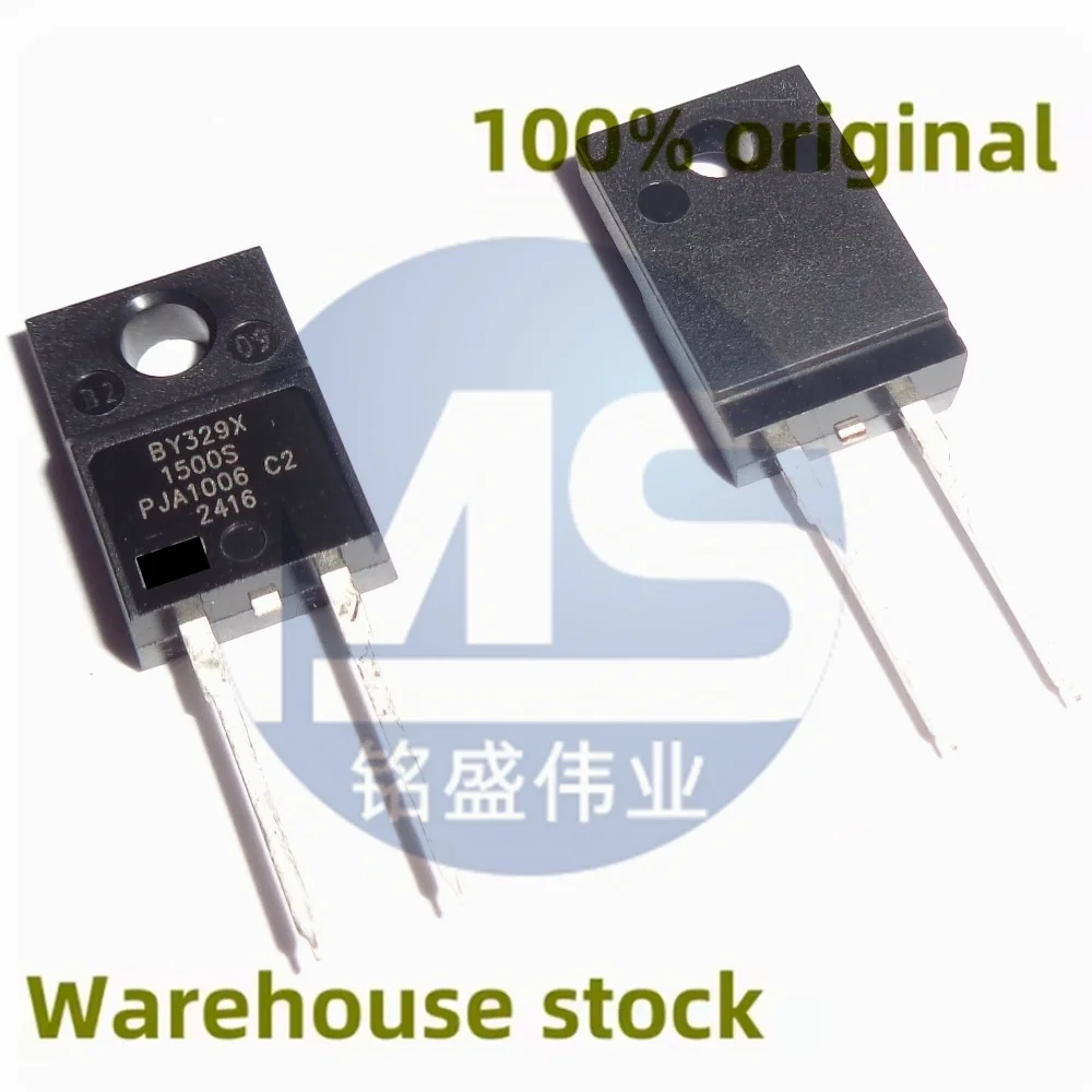10PCS 100% new BY329X-1500S BY329X1500S BY329X 6A 1500V TO220F ultra fast recovery diode with damping spot direct sale