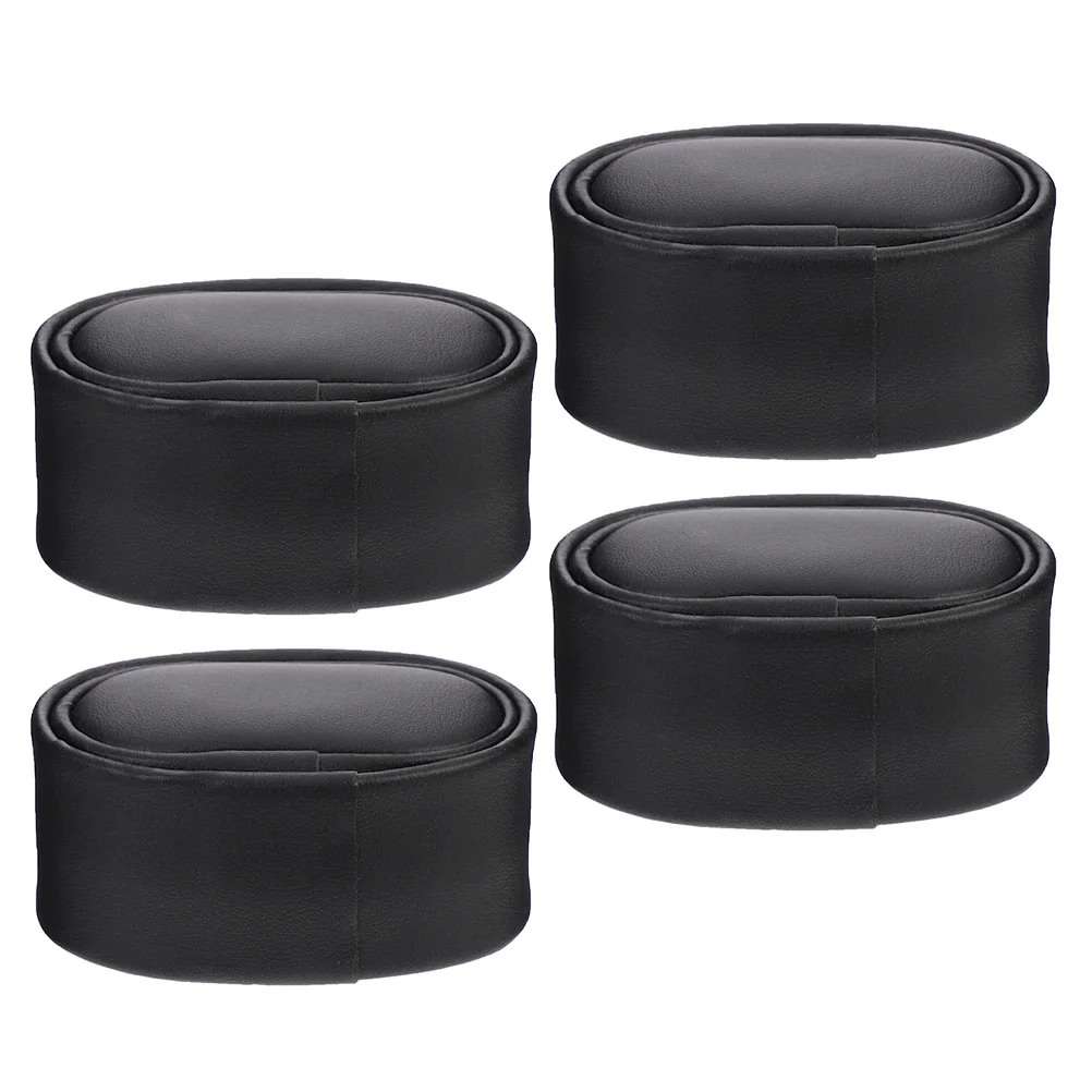 4 Pcs Automatic Watches for Men Small Pillow Winder Storage Box Pillows Replacement Accessories Black PU Man