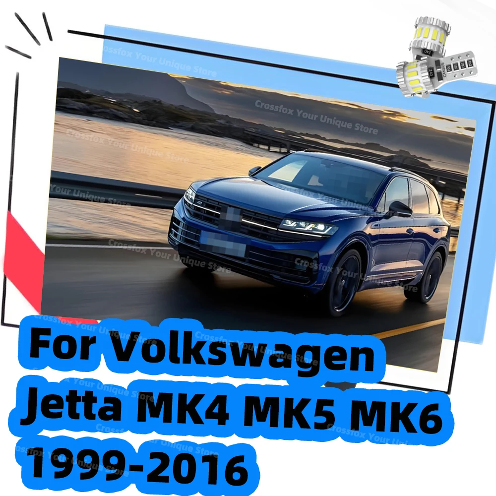 

2 шт. 6000K светодиодные T10 168 194 внутренние габаритные огни для VW Volkswagen Jetta MK4 1999-2005 MK5 2006-2010 MK6 2011-2016