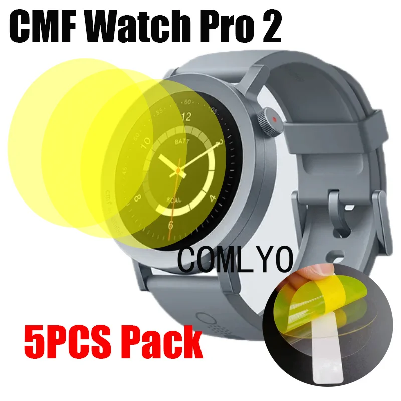 5Pcs Film For CMF Watch Pro 2 Smart watch Screen Protector TPU Hydrogel Unthin HD Anti-Scratch Soft Films