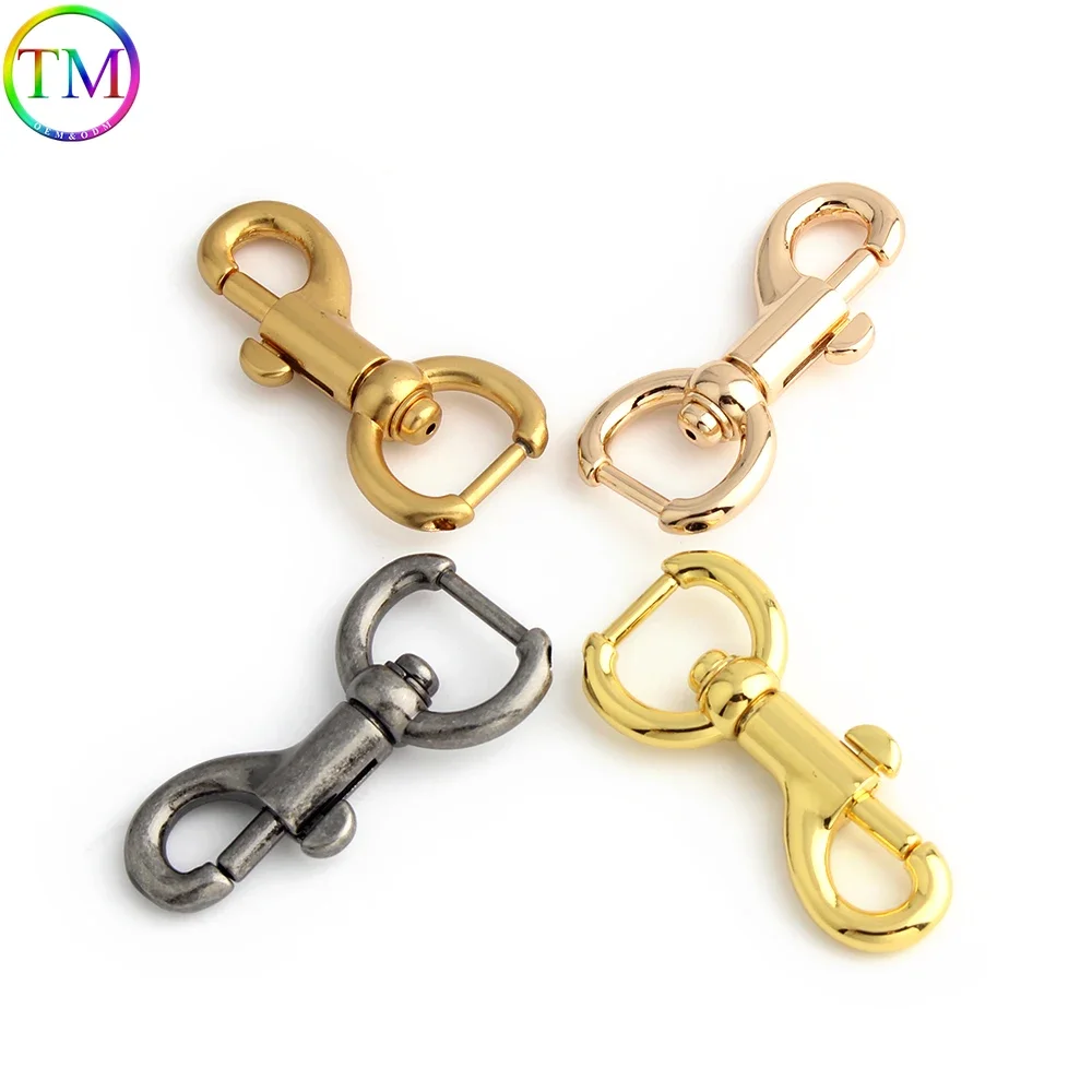 55x19mm Old Silver& Stain Gold Detachable Screw Swivel Snap Hook for Handbags, Purses, Carabiner Clips, DIY Keychain Accessories