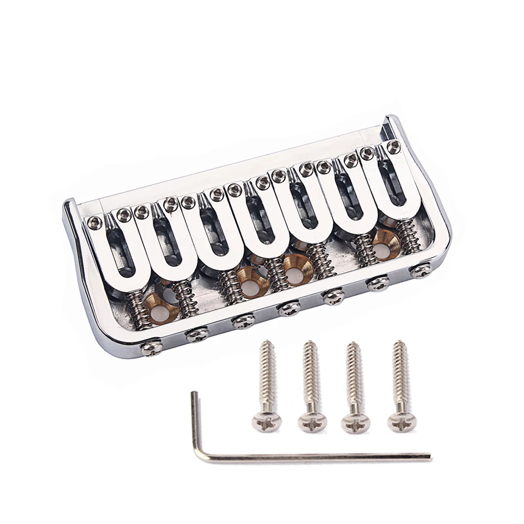 7-string-guitar-bridge-recessed-sides-electric-guitar-parts-accessories-chrome