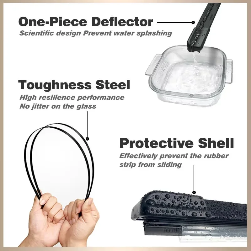 فرشاة نافذة الزجاج الأمامي 26 15 بوصة ملحقات شفرة الممسحة الأمامية المطاطية لسيارة شيفروليه أفيو T300 2012-2020 2013 2014 2015 2016