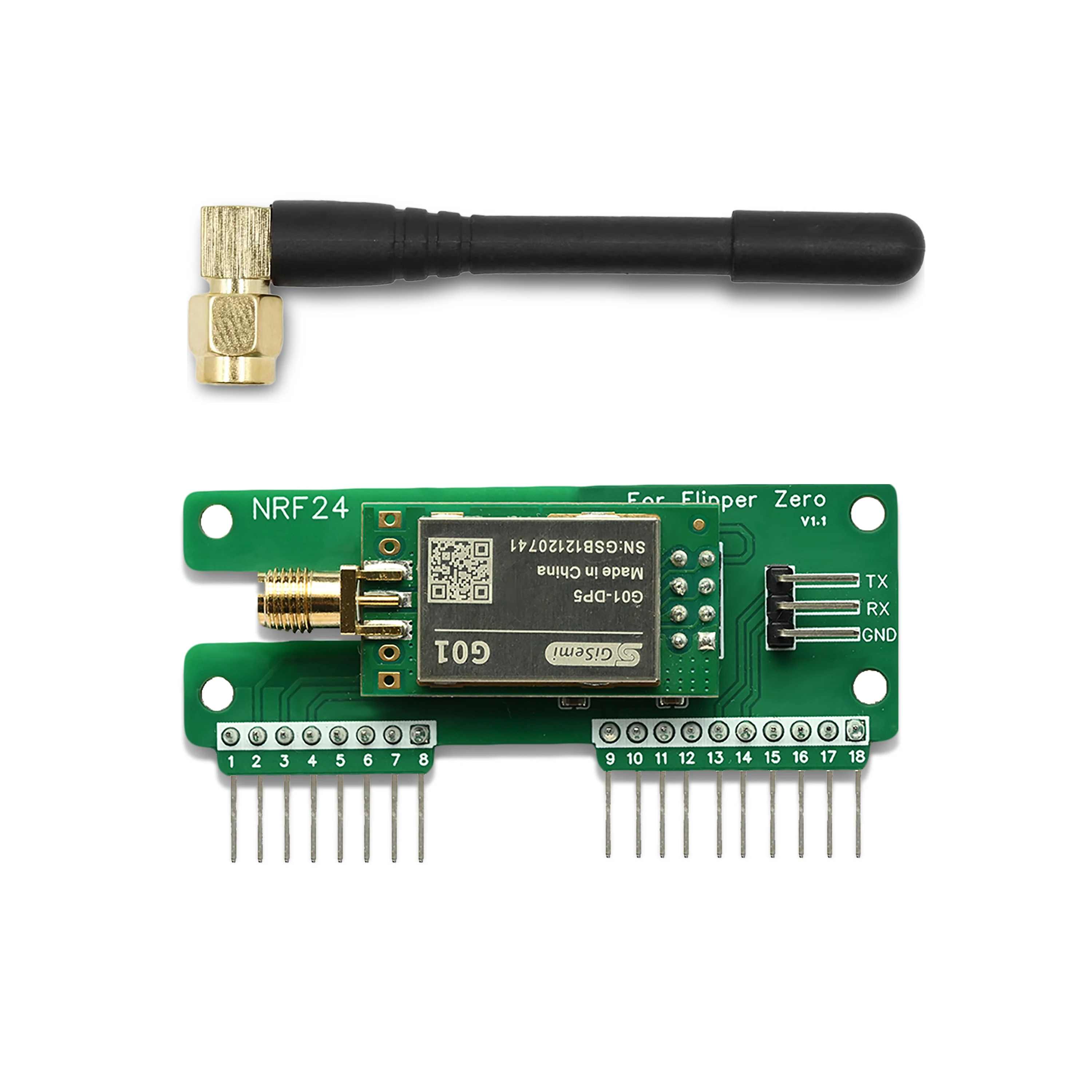 

Модуль Flipper Zero NRF24, беспроводной снайфер и разъем для мыши с NRF24 GPIO, аксессуары Flipper Zero, плата Flipper Zero Dev