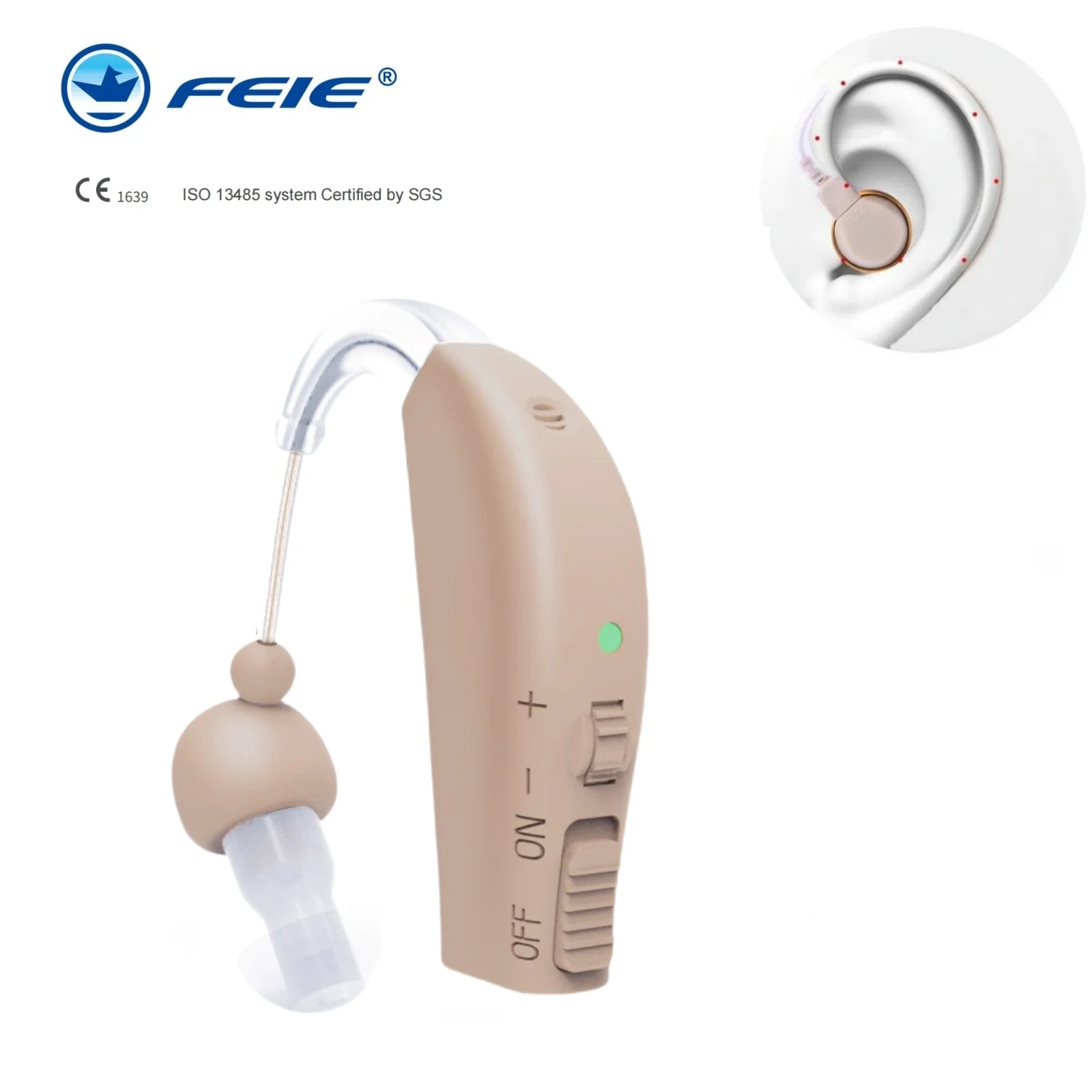 NEW Rechargeable Hearing Aid For Elderly Deafness Sound Amplifier Adjustable Portable Super Hearing Aid Headphones  2024