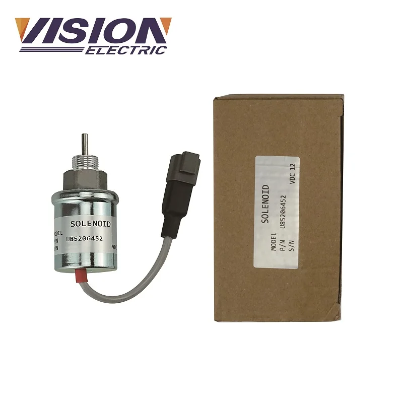 Diesel Generator Fuel Cut Off  Stop Solenoid 12v 24V U852064520  Fuel Pump Shutoff Solenoid Valve for  Engine Replaced view 3
