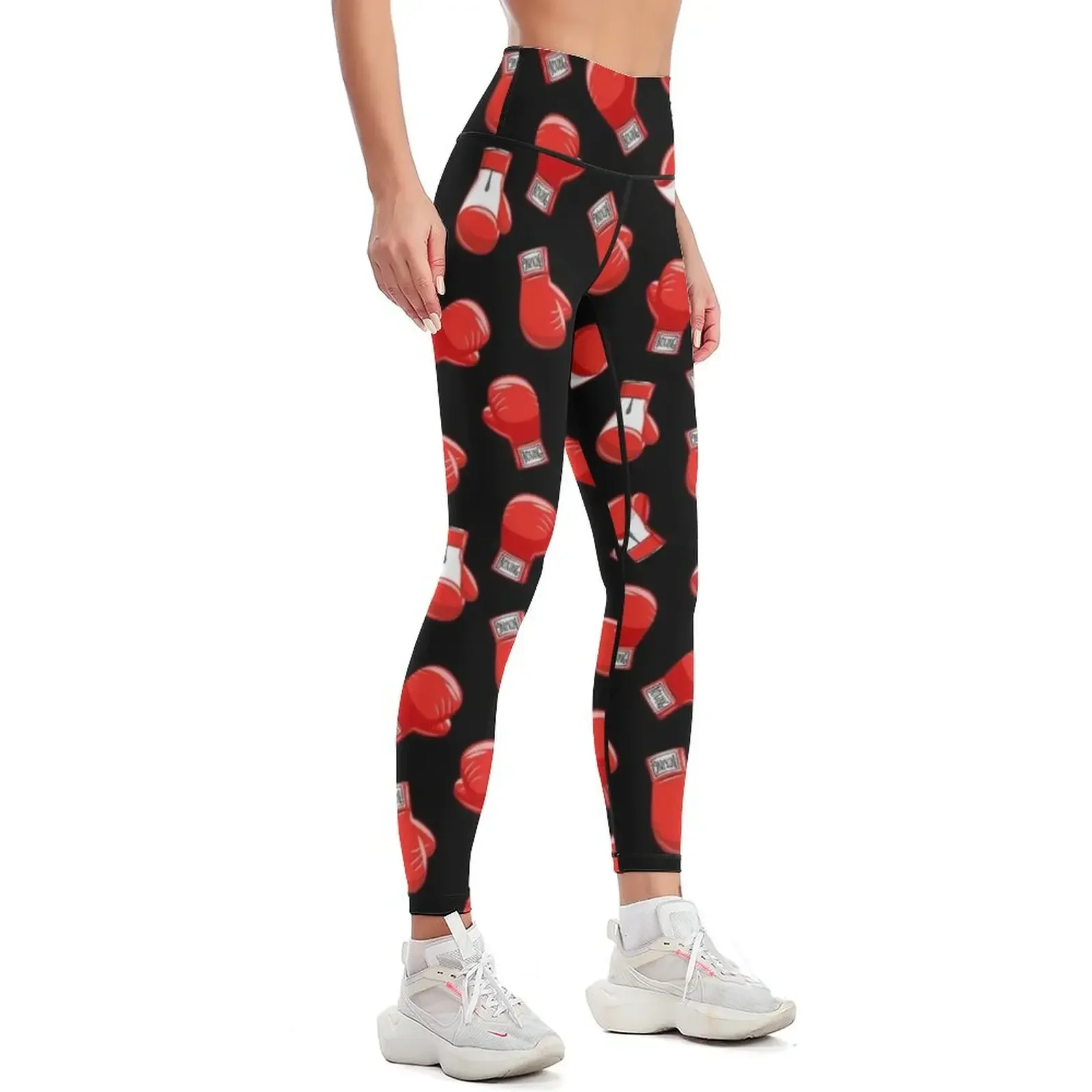 Red Boxing Gloves Leggings for girls sports for gym leggins push up woman Fitness woman Womens Leggings