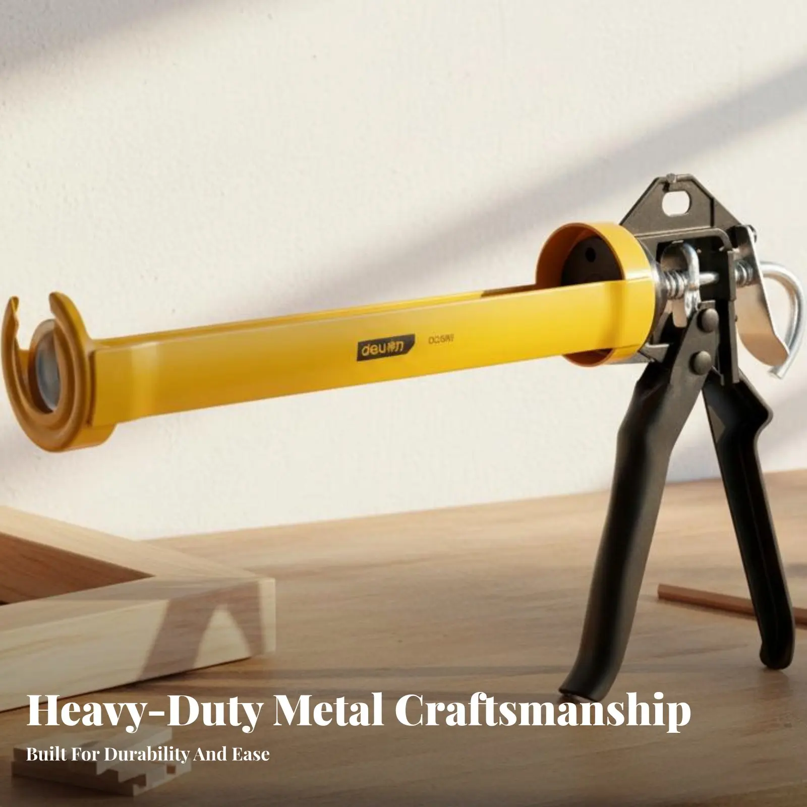 

Rotating Caulk Revolving Barrel Caulking Hand Tool Labor-Saving Design Sturdy Duty for DIY Hobbyists, Bathroom, Kitchen