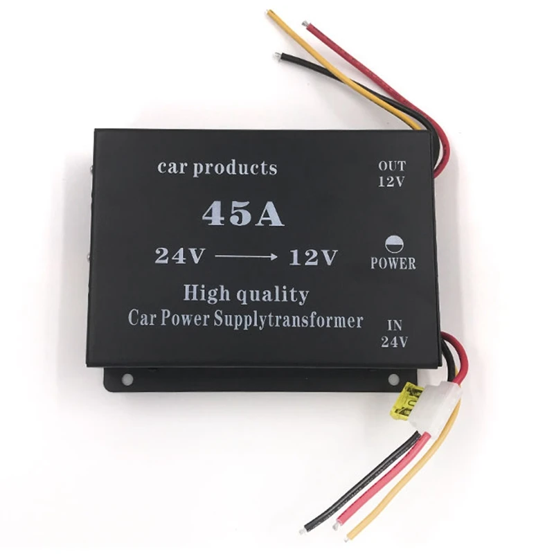 

Car 45A Dc 24V To 12V Efficient Power Supply Transformer Electric Conversion Car Electronics