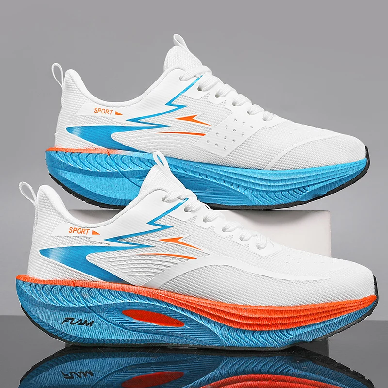 

Мужские кроссовки для бега с карбоновой пластиной, специализированные для марафона, дышащие, легкие, женские удобные нескользящие кроссовки для отдыха