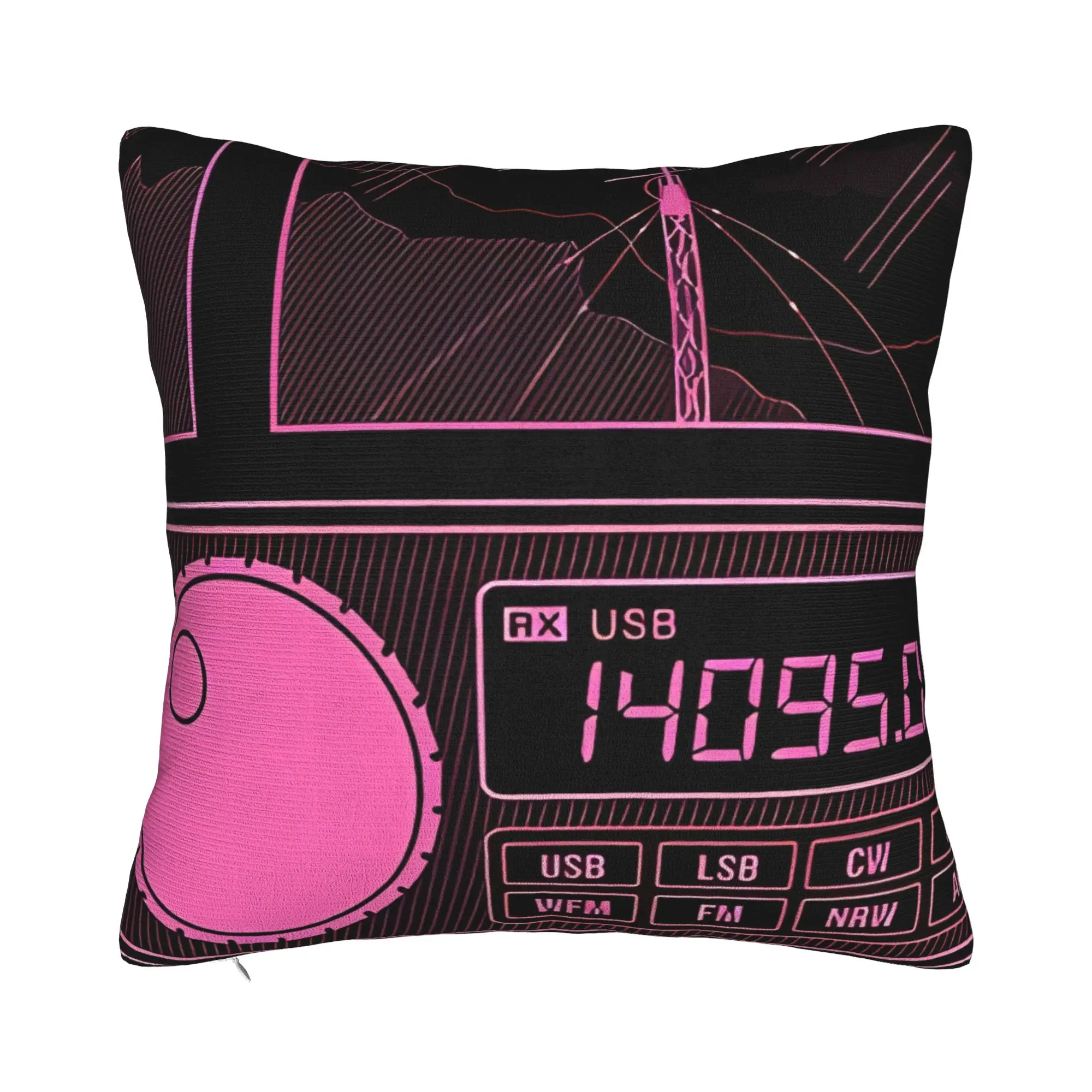 HAM Radio Popularization Hot   Decorative Pillowcases for Cozy ham radio Pillow Cover Soft Durable