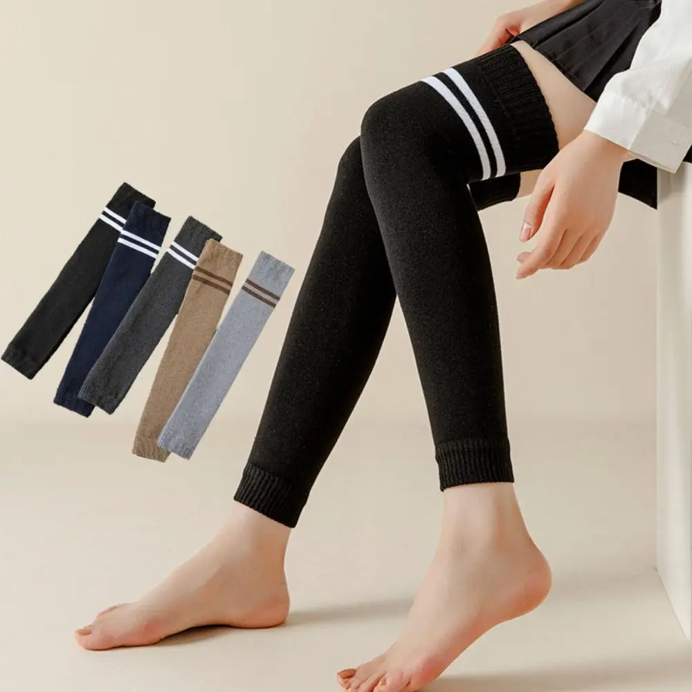 

Sweet Over Knee Wool Leg Warmers Warm Kneepad Foot Cover JK Uniform Boots Cover Stockings Women Autumn